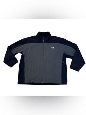 North Face Men’s Apex Bionic Black Gray Softshell Full Zip Jacket Size 3XL